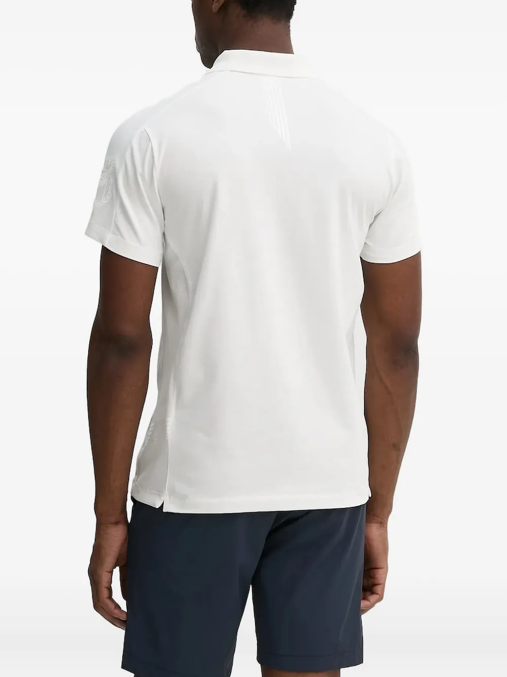 Aeronautica Militare Poloshirt met geborduurd logo Wit
