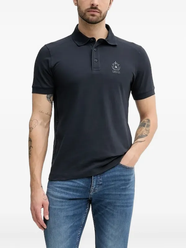 Aeronautica Militare embroidered-logo Polo Shirt Blue