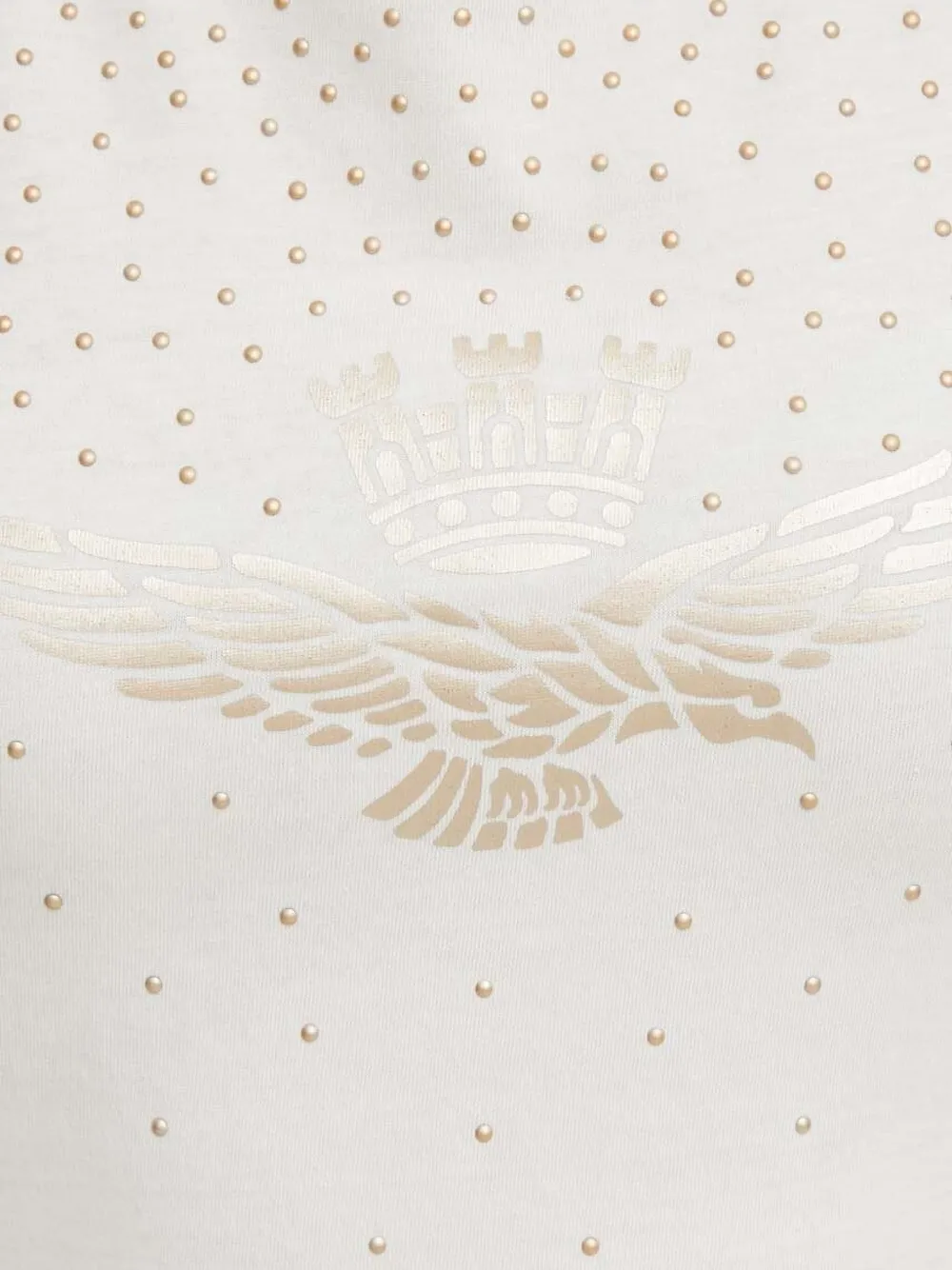 Aeronautica Militare T-shirt verfraaid met studs Wit