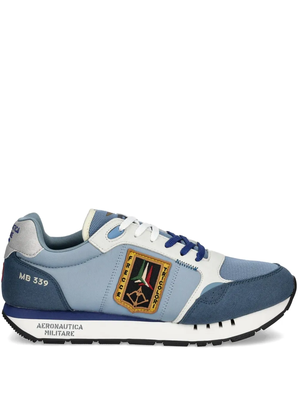 Aeronautica Militare panelled sneakers | Blue | Image 1