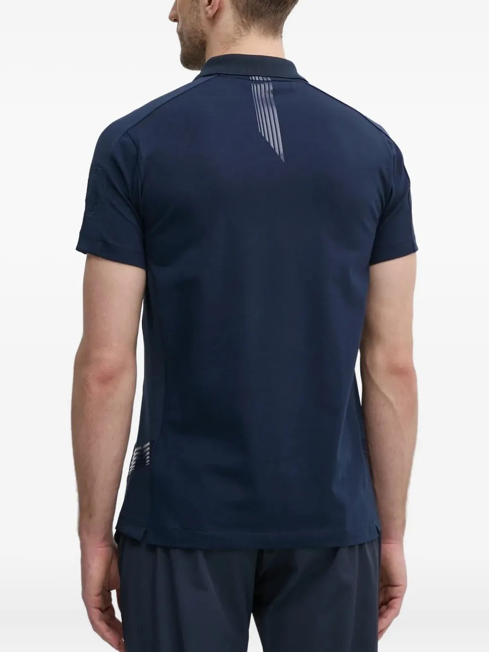 Aeronautica Militare Poloshirt met geborduurd vlak Blauw