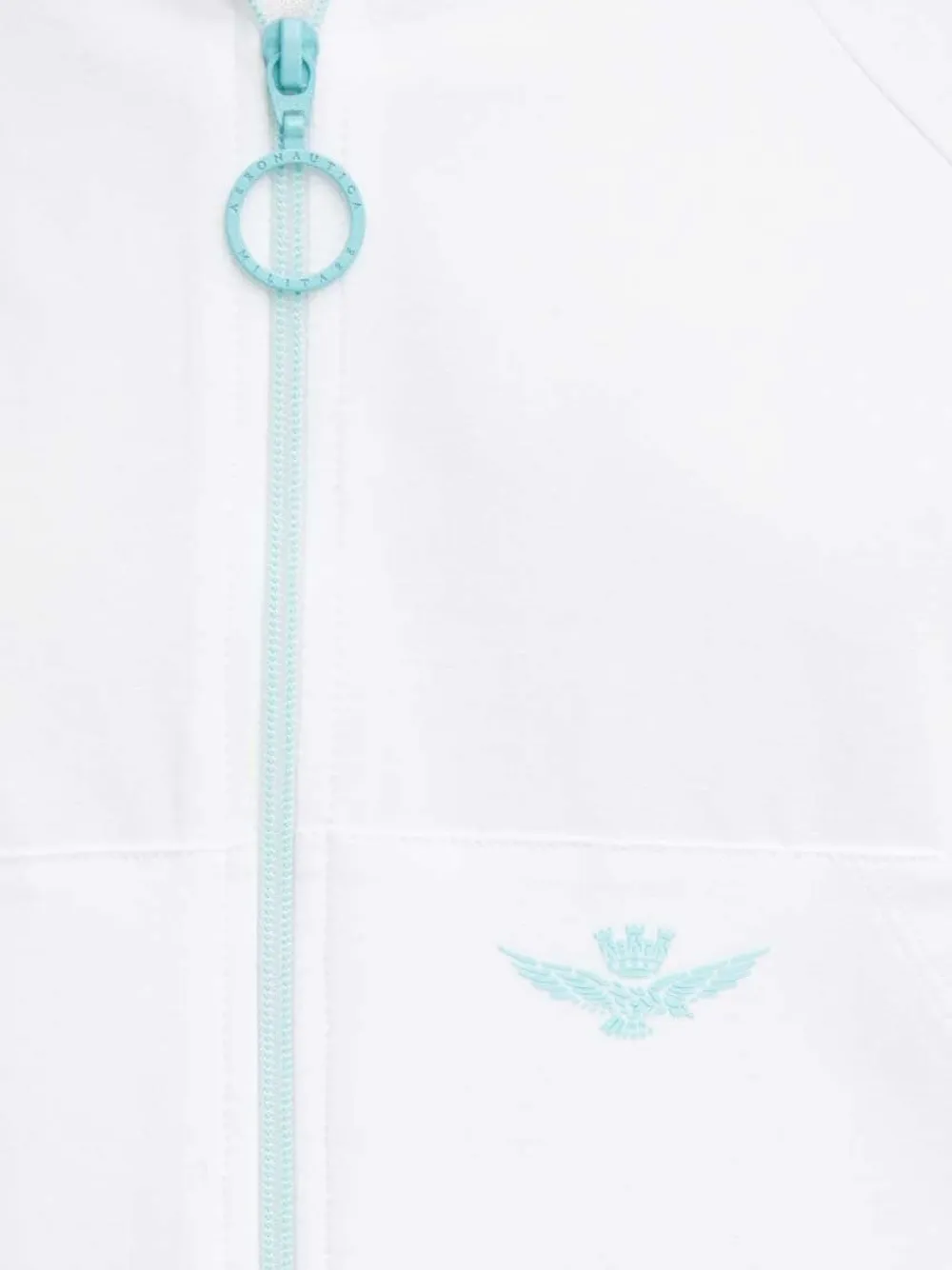 Aeronautica Militare Hoodie met rits Wit
