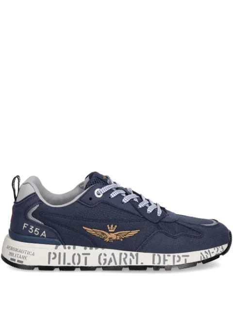 Aeronautica Militare embroidered sneakers