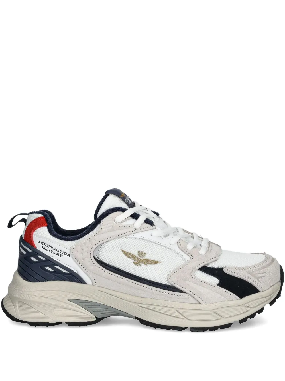 Aeronautica Militare panelled sneakers | White | Image 1