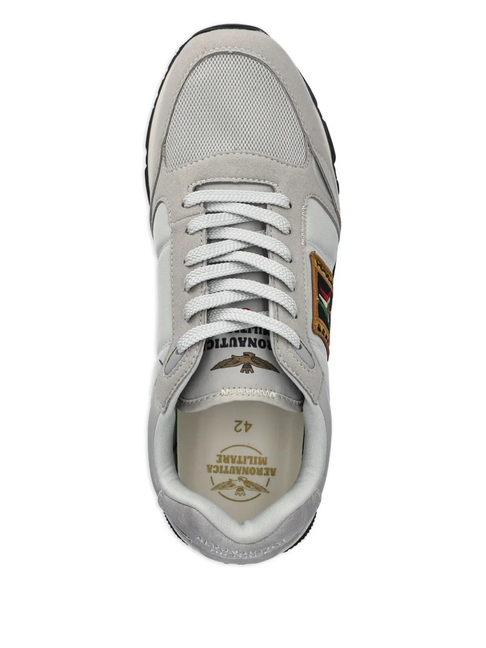 Aeronautica Militare patch-detail sneakers Grey