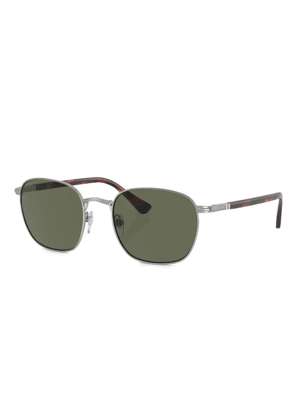 Persol Zonnebril met metalen rond montuur - Grijs