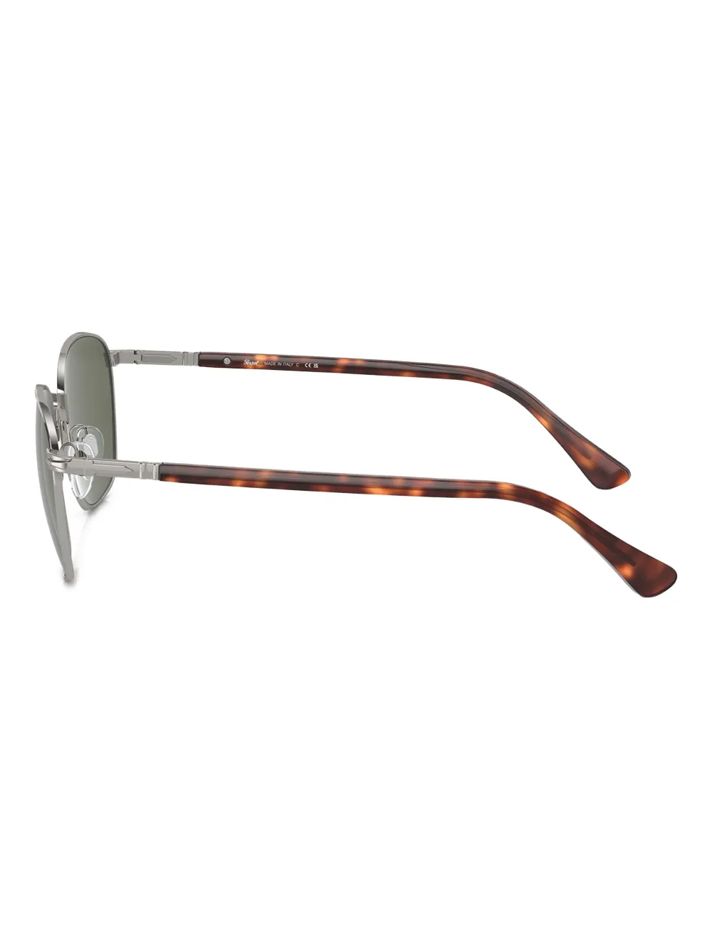 Persol Zonnebril met metalen rond montuur Grijs