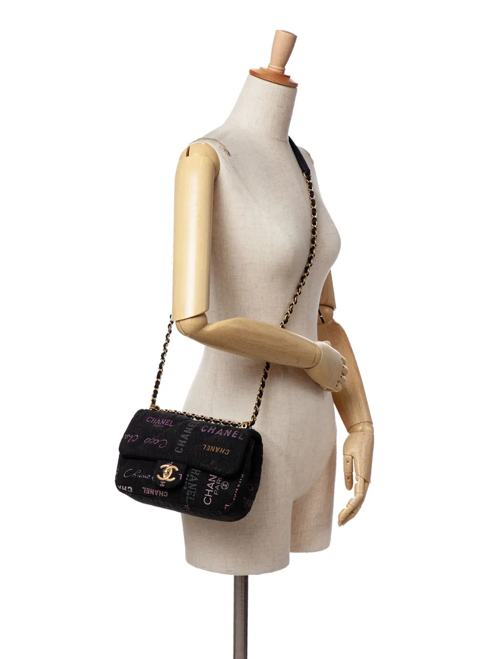 CHANEL Pre-Owned 2021-2025 Mini Rectangular Quilted Denim Mood Flap CHANEL Pre-Owned 2021-2025 Mini Rectangular Quilted Denim Mood Flap