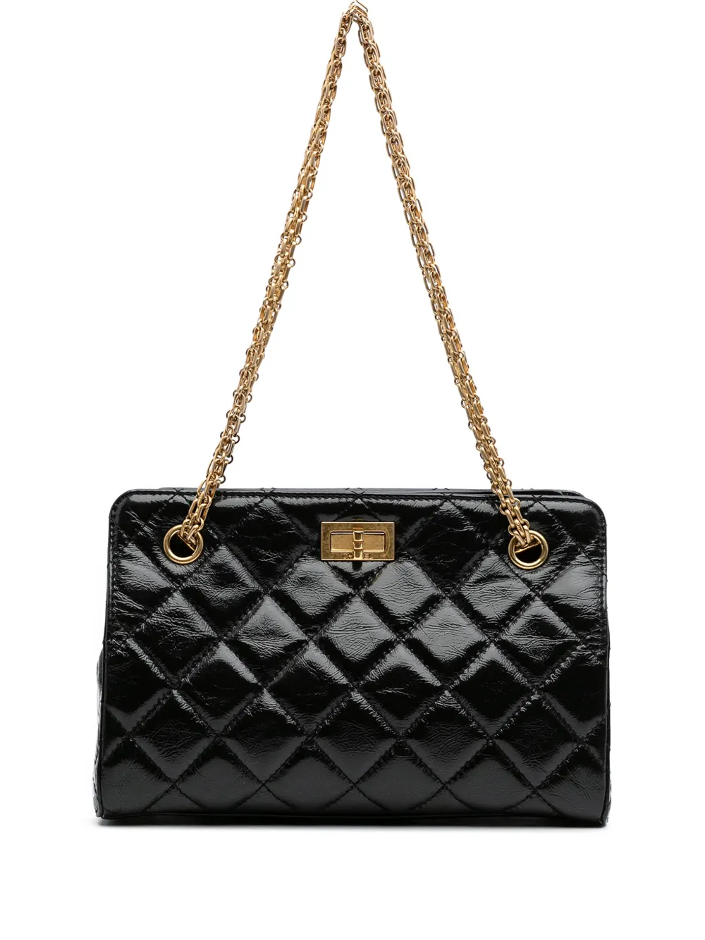 CHANEL Pre-Owned 2014-2015 リイシュー 2.55 グレーズ クラックルカーフ ショッピング ショルダーバッグ - CHANEL Pre-Owned 2014-2015 リイシュー 2.55 グレーズ クラックルカーフ ショッピング ショルダーバッグ -