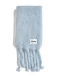 Jil Sander mohair-blend scarf - Blue