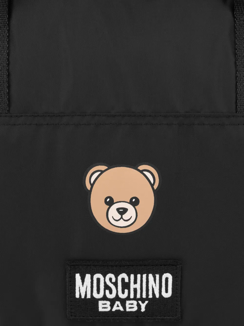 Moschino Kids Luiertas met logoprint Zwart