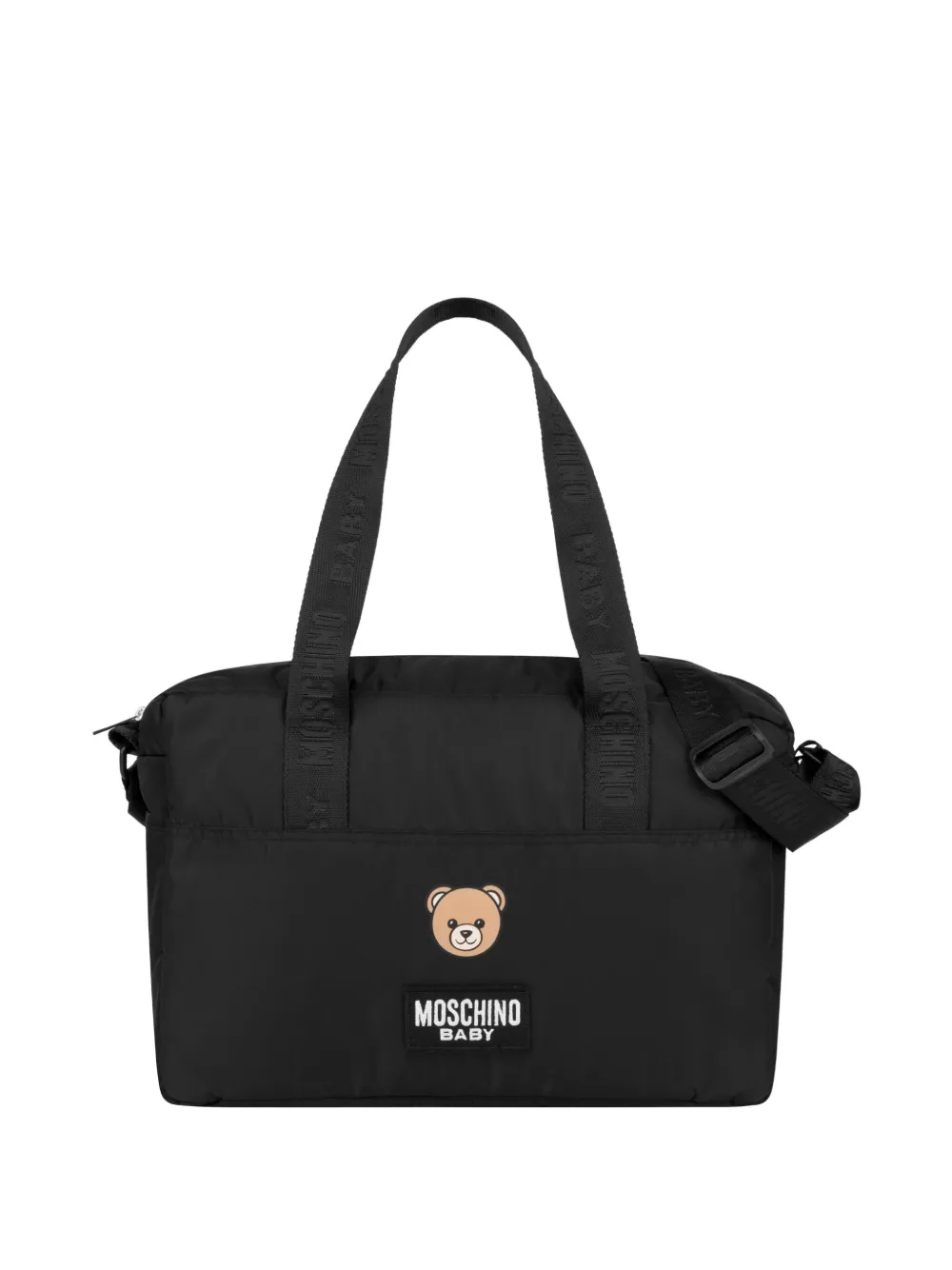 Moschino Kids Luiertas met logoprint Zwart
