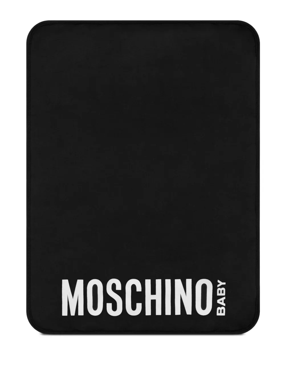 Moschino Kids Luiertas met logoprint Zwart