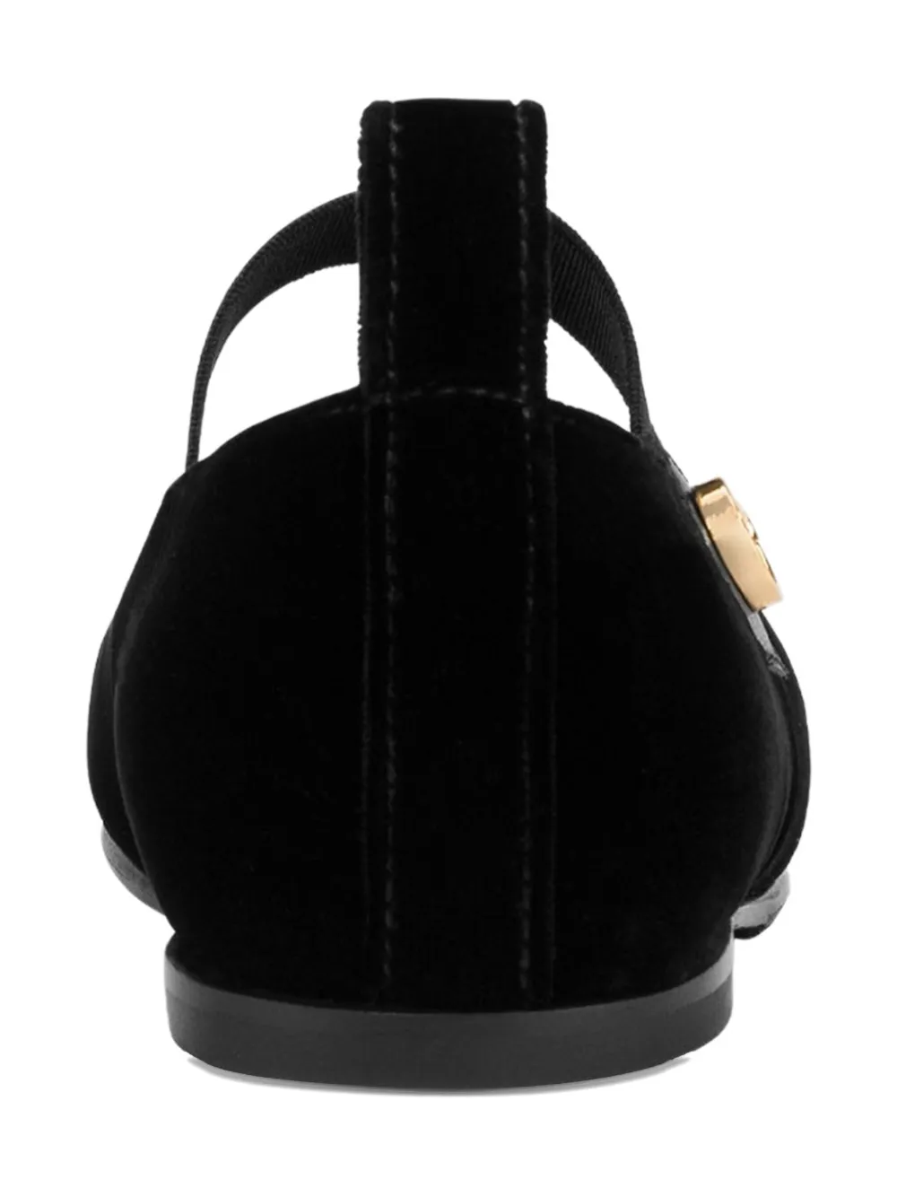 Moschino Kids Fluwelen ballerina's Zwart