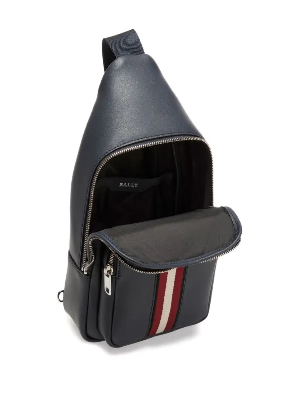 Bally ribbon-detail Leather Sling Bag | Blue | FARFETCH PH