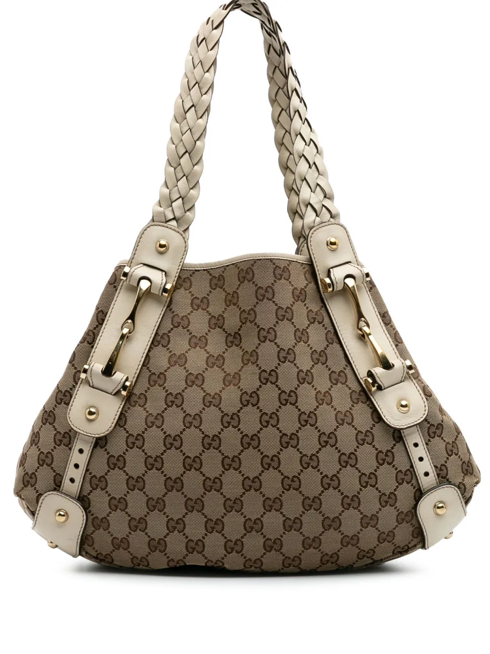 2000-2015 Small GG Canvas Horsebit Pelham shoulder bag