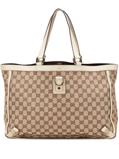Gucci Pre-Owned 2000-2015 Abbey Tote Bag aus GG Canvas mit D-Ring