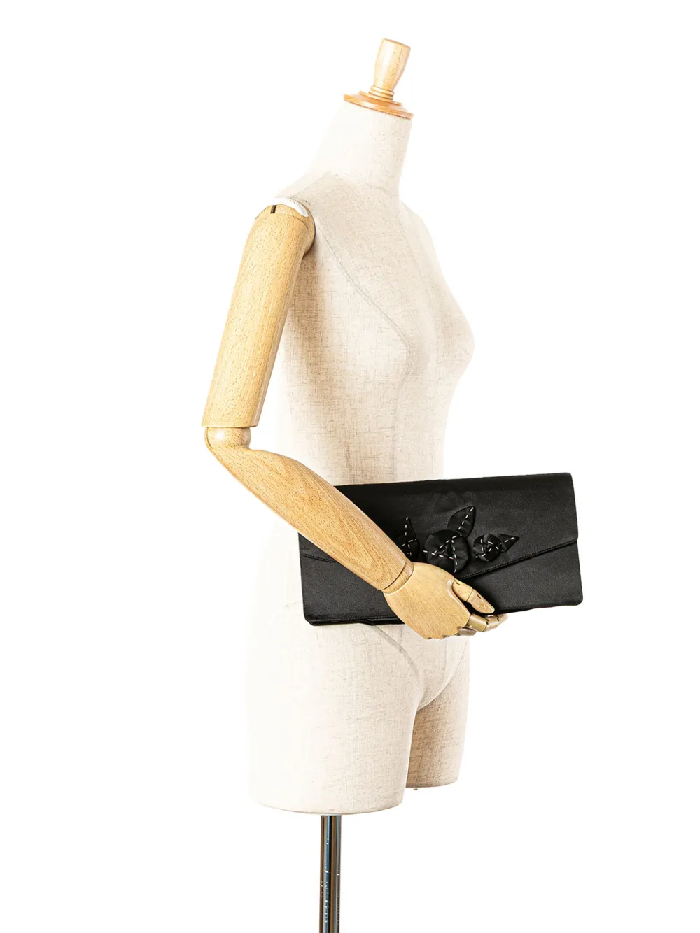 Prada Pre-Owned 2000-2013 Clutch mit Satin-Applikation | Pre-owned & Archive | Image 2