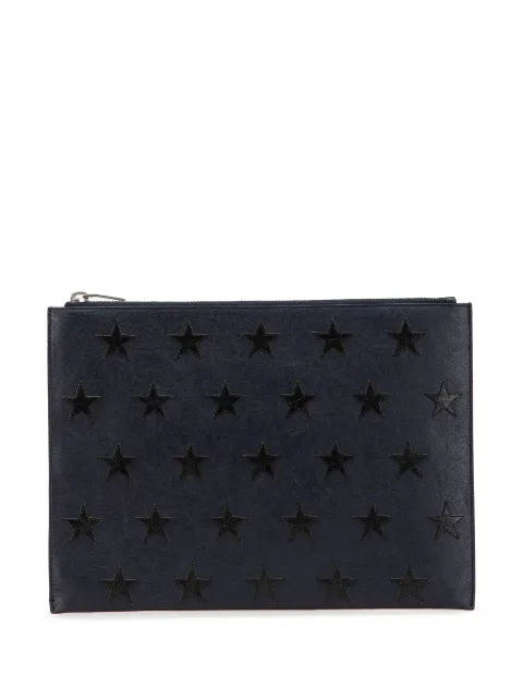 Saint Laurent Pre-Owned شنطة كلاتش 'ستار' جلد 2016