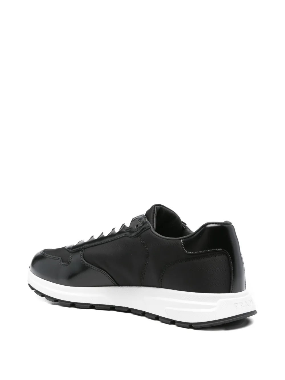 Prada Sneakers met leren vlakken Zwart