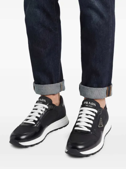 Prada Prax 01 Re-Nylon and brushed leather sneakers
