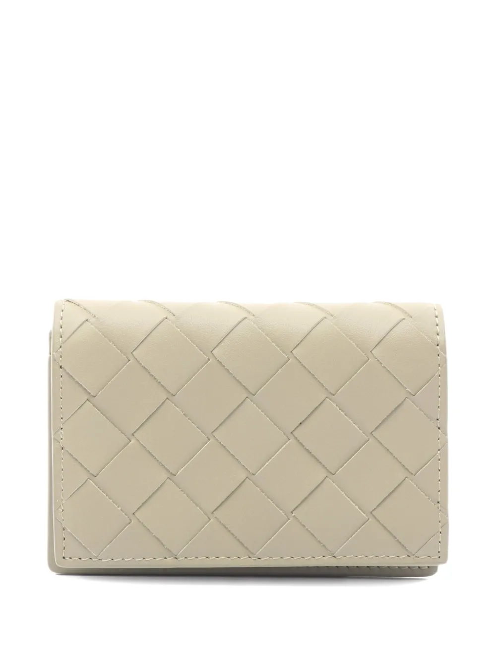 Bottega Veneta Pre-Owned 2020s Intrecciato leather cardholder | Neutrals | Image 1