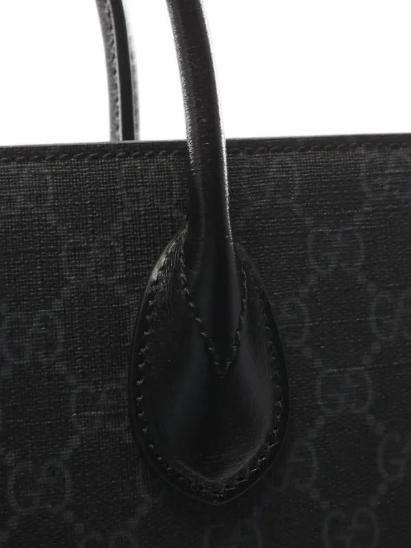 Gucci Pre-Owned 2010s Medium GG Supreme Tote Bag | Black | FARFETCH
