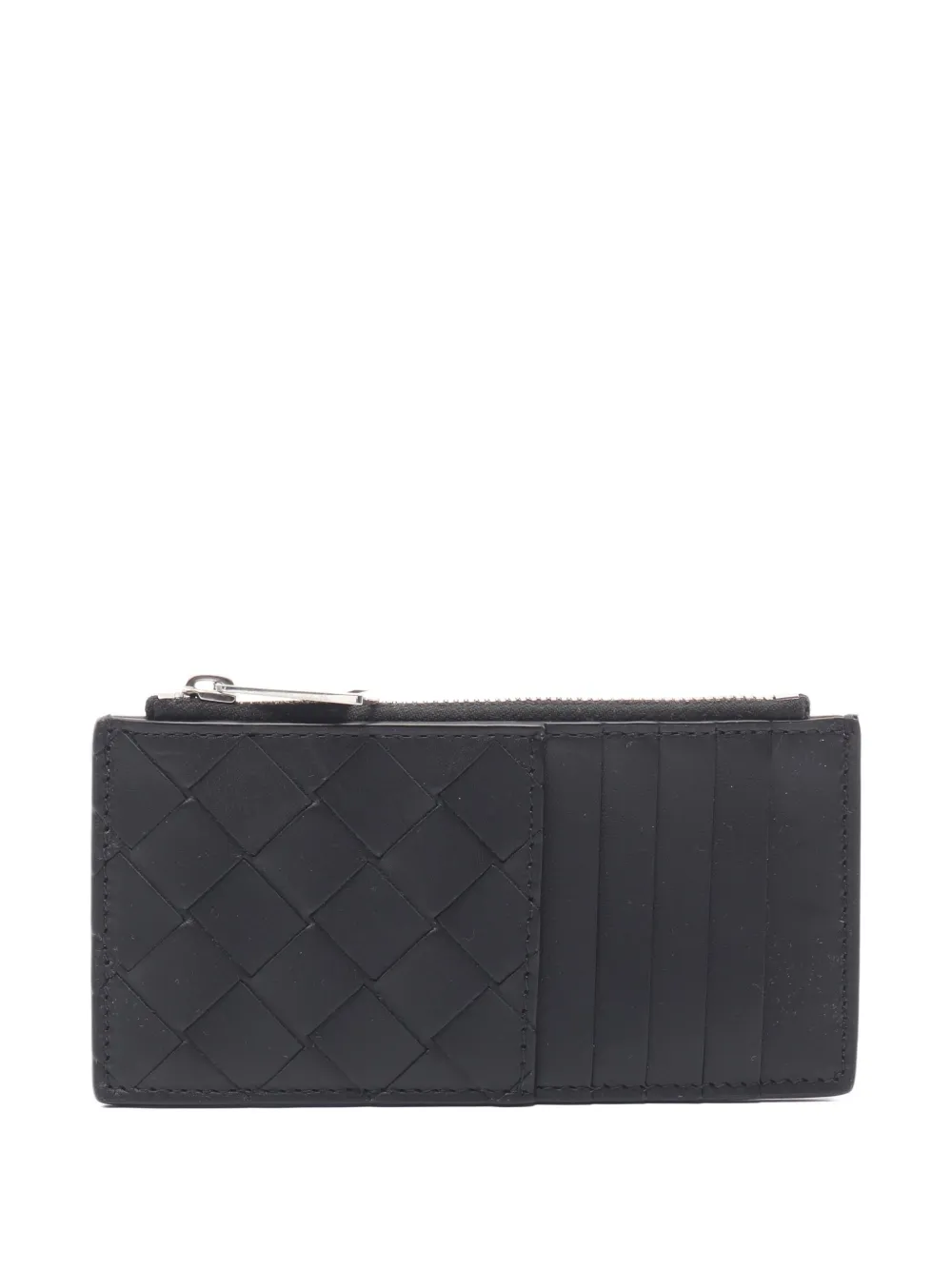 Bottega Veneta Pre-Owned 2020s Intrecciato leather card case | Black | Image 1