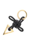 Bottega Veneta Pre-Owned 2020s triangle-knot leather keyring - Black