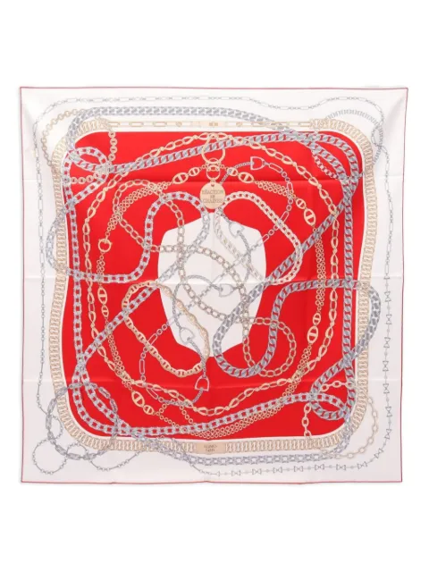 Hermès Pre-Owned وشاح 'كاريز 90 REACTION EN CHAINES ' حرير من عقد 2020