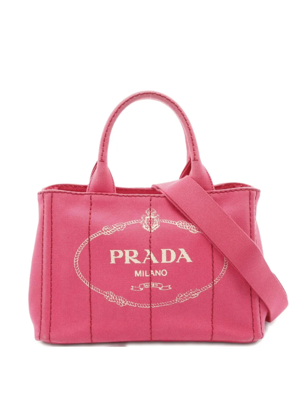 Pre-owned Prada 2010s Canapa Two-way Tote Bag