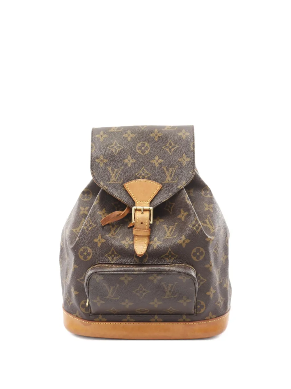 Louis Vuitton Pre-Owned 1998 モノグラム モンスリ MM バックパック - ブラウン Louis Vuitton Pre-Owned 1998 モノグラム モンスリ MM バックパック - ブラウン