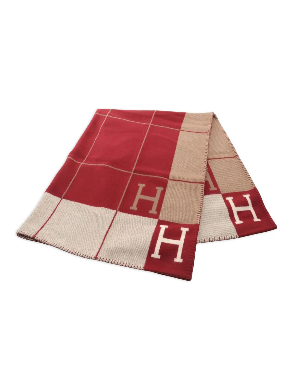 Hermès Pre-Owned 2020 Blade Avalon 3 blanket | Neutrals | Image 1