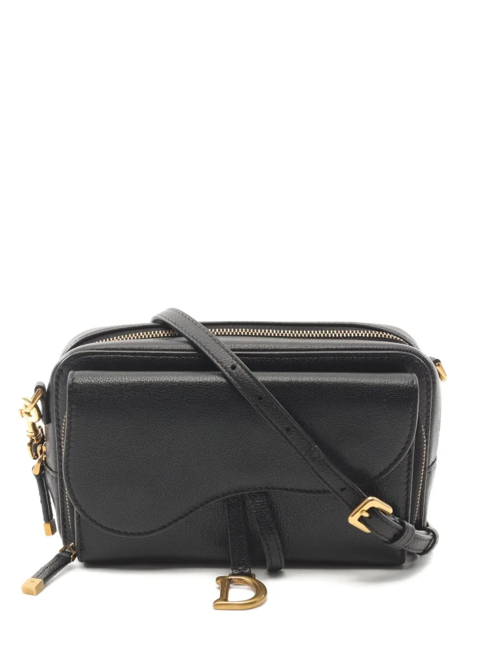 Christian Dior Pre-Owned 2010s Saddle Double Pouch shoulder bag | Black | Image 1