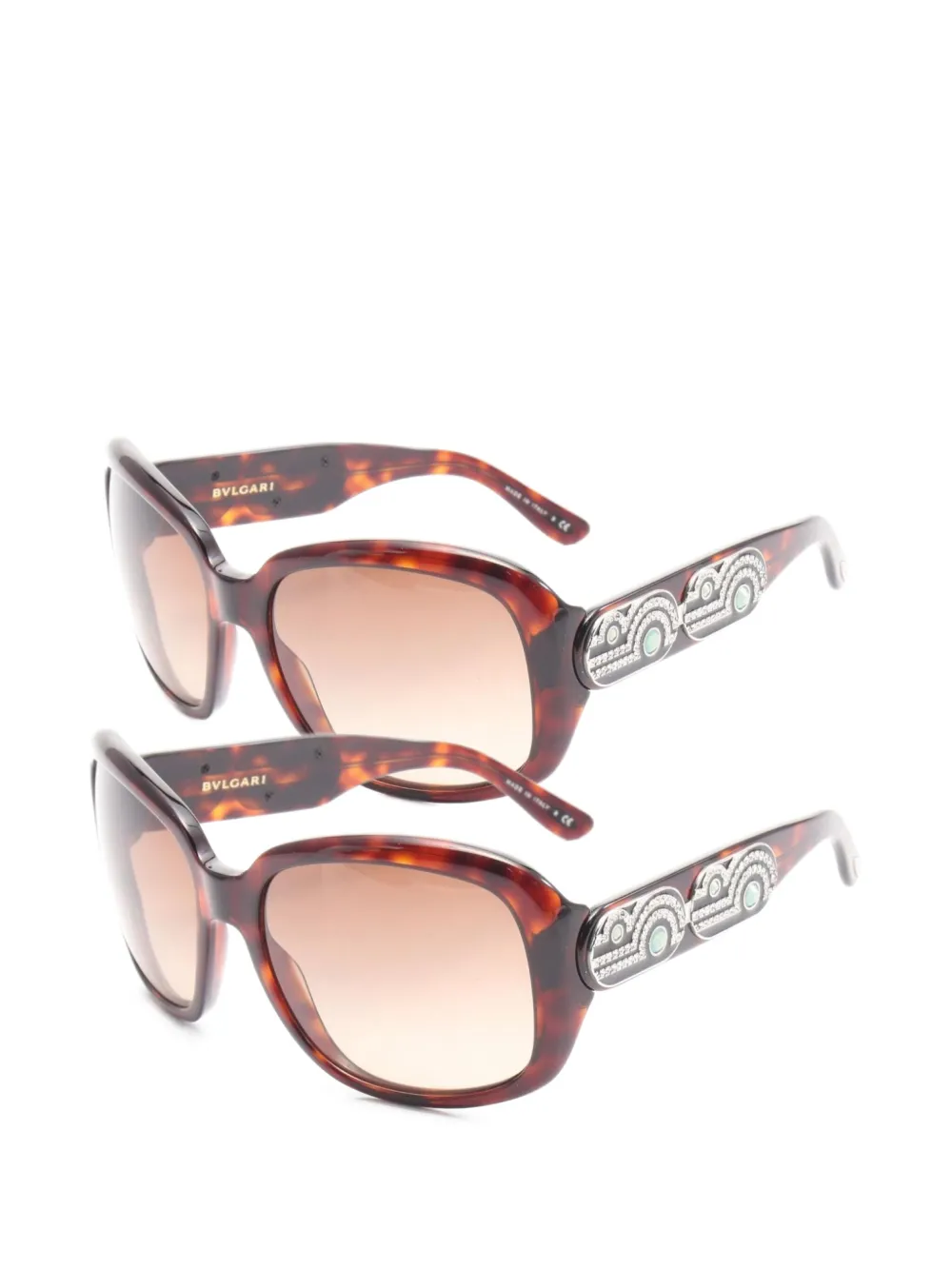 Bvlgari Pre-Owned 2000 tortoiseshell sunglasses | Image 2