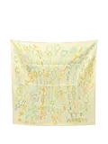Hermès Pre-Owned 2020 90 Dou Re Boucles scarf - Yellow