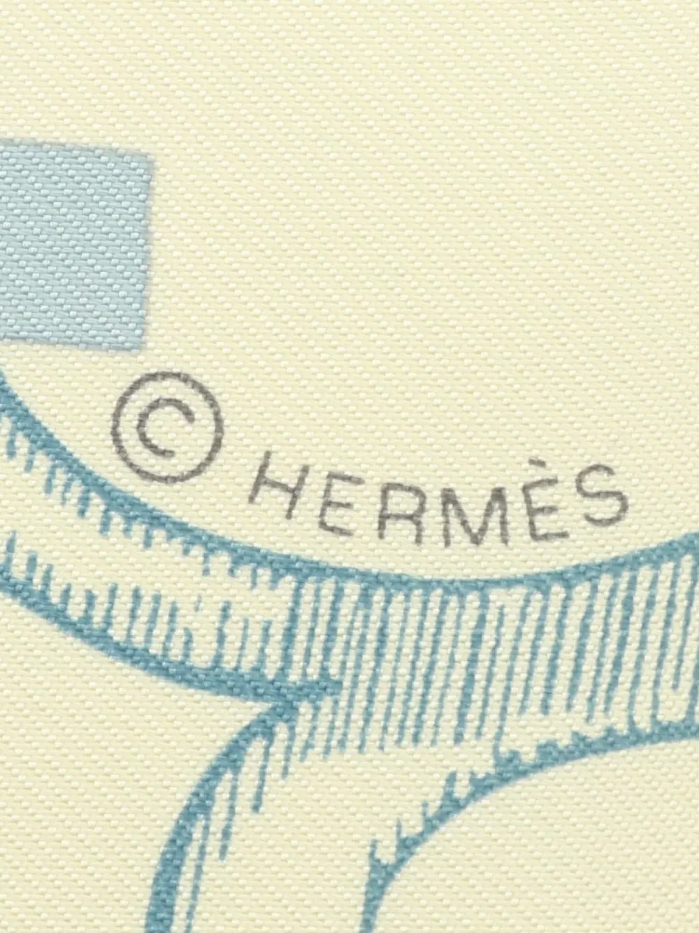 Hermès Pre-Owned mascada 90 Dou Re Boucles 2020 | Image 2