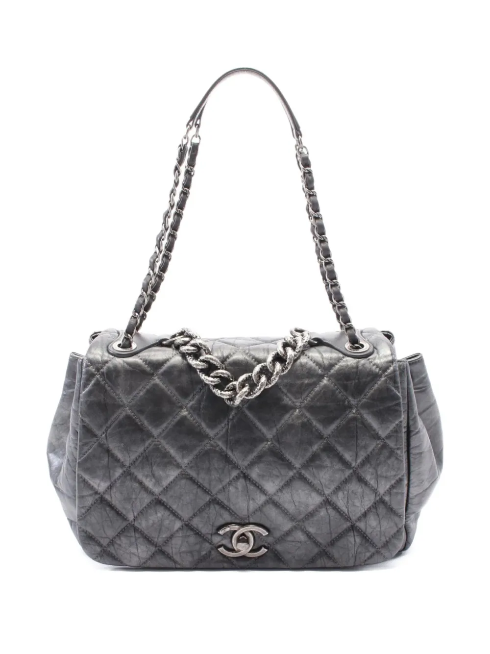 CHANEL Pre-Owned 2012 チェーン ショルダーバッグ - グレー CHANEL Pre-Owned 2012 チェーン ショルダーバッグ - グレー