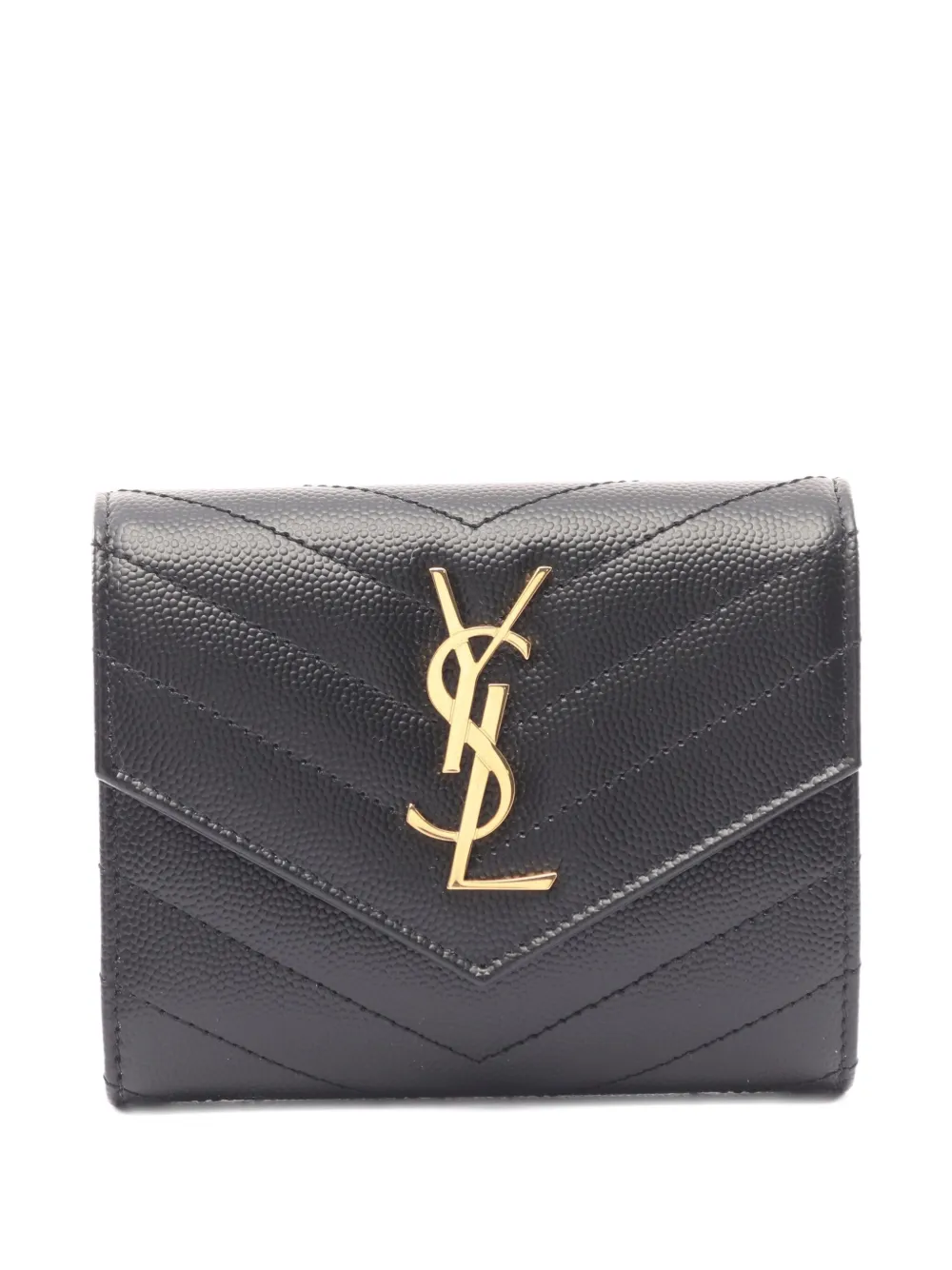 Saint Laurent Pre-Owned 2020s Cassandre leather wallet | Black | Image 1