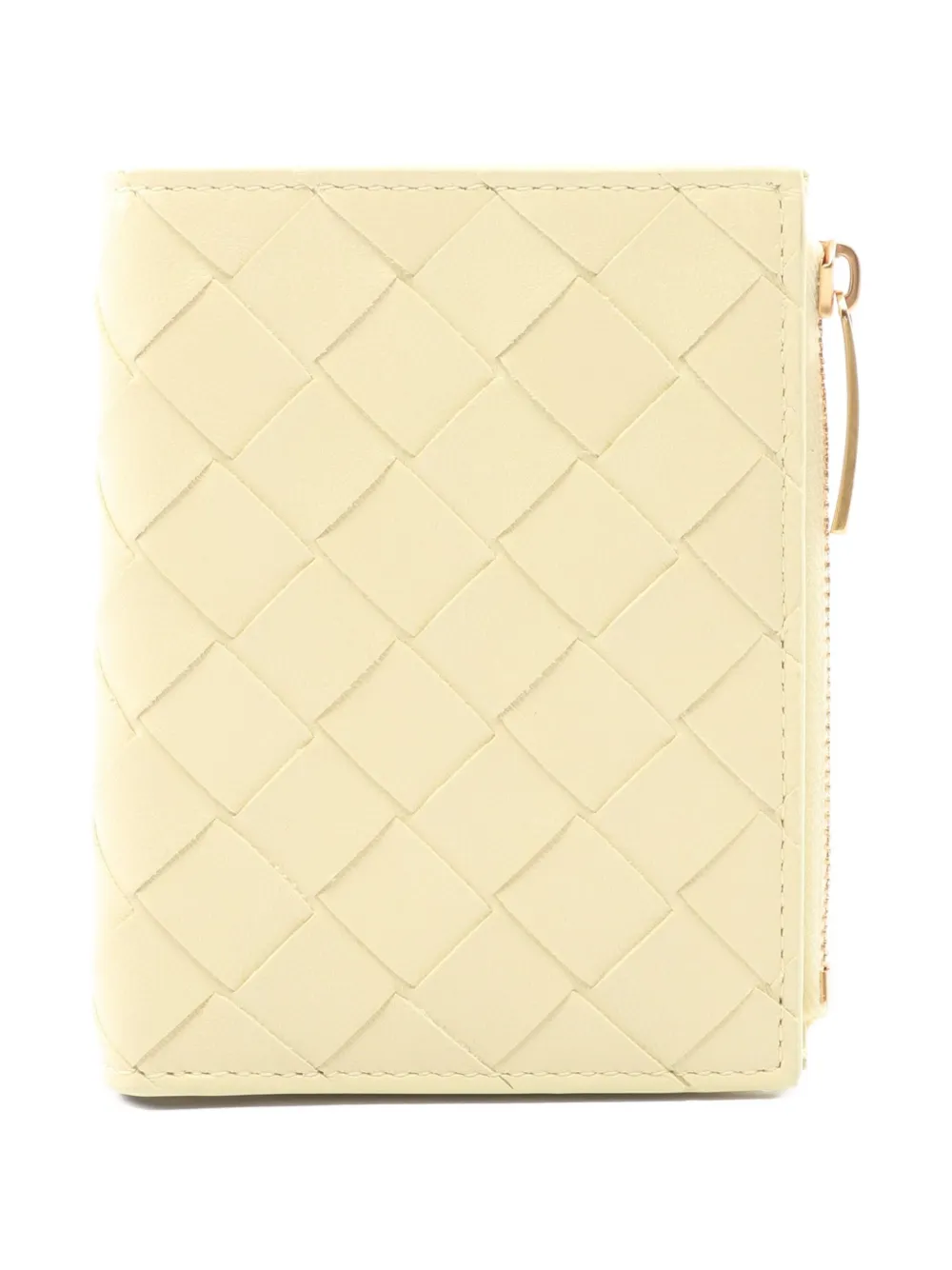 Bottega Veneta Pre-Owned 2020s Intrecciato leather wallet | Yellow | Image 1