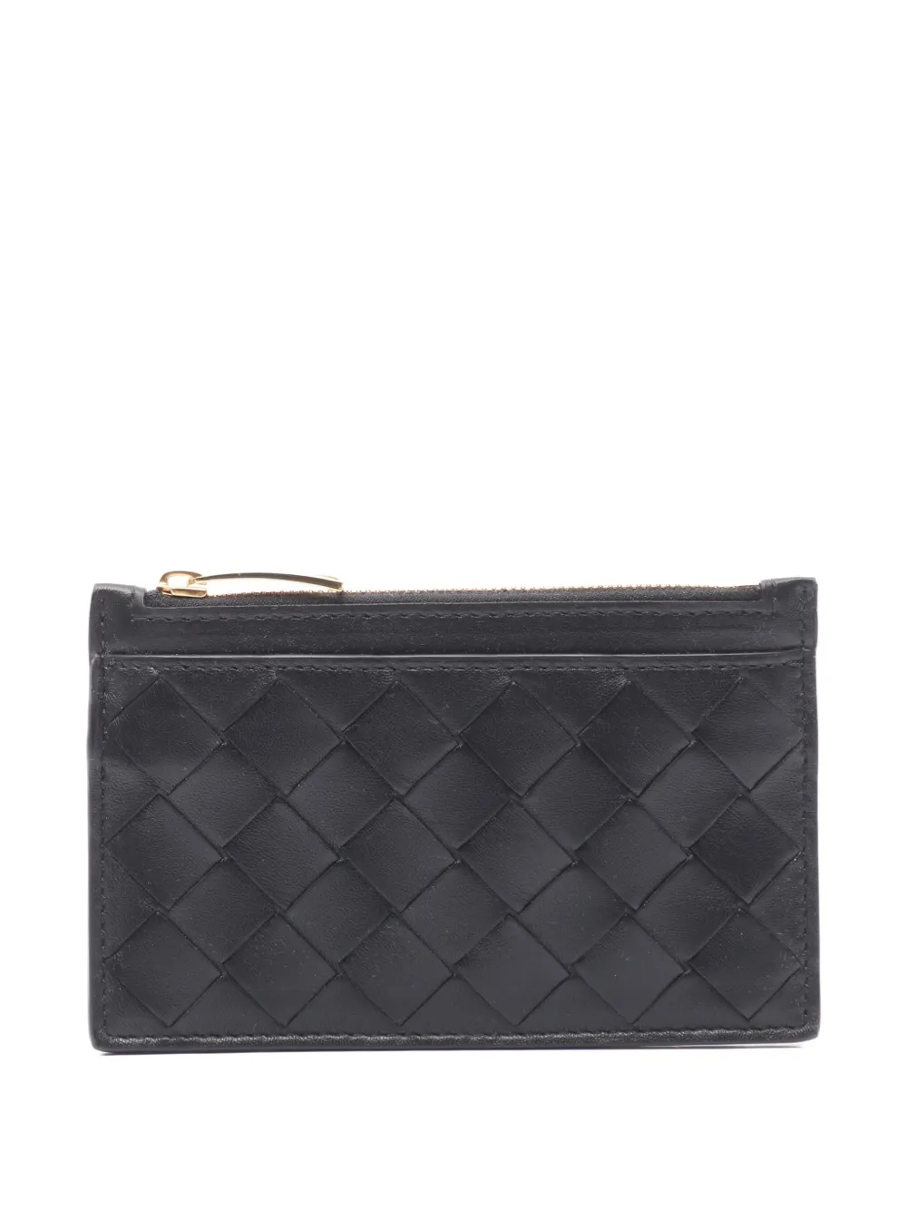 Bottega Veneta Pre-Owned 2020s Intrecciato leather coin purse | Black | Image 1