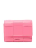 Bottega Veneta Pre-Owned 2020s small Cassette Maxi Intrecciato wallet - Pink