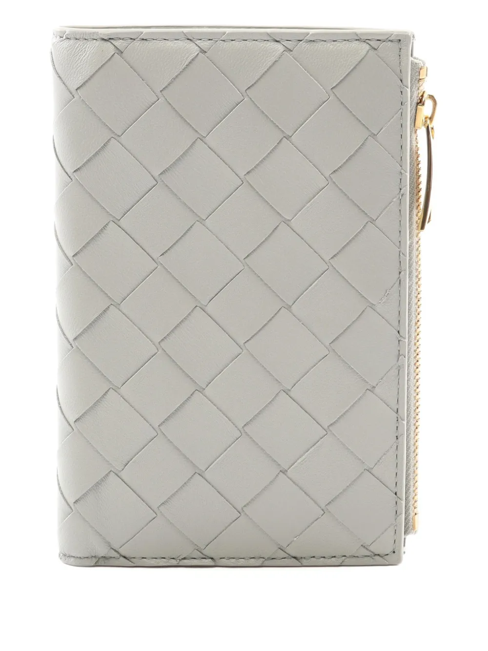 Bottega Veneta Pre-Owned 2020s Intrecciato leather wallet | Grey | Image 1