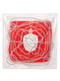 Hermès Pre-Owned 2020s Carres 90 REACTION EN CHAINES silk scarf - Red