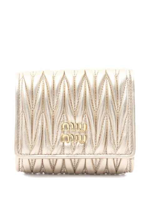 Miu Miu Pre-Owned 2020s Matelasse leather wallet