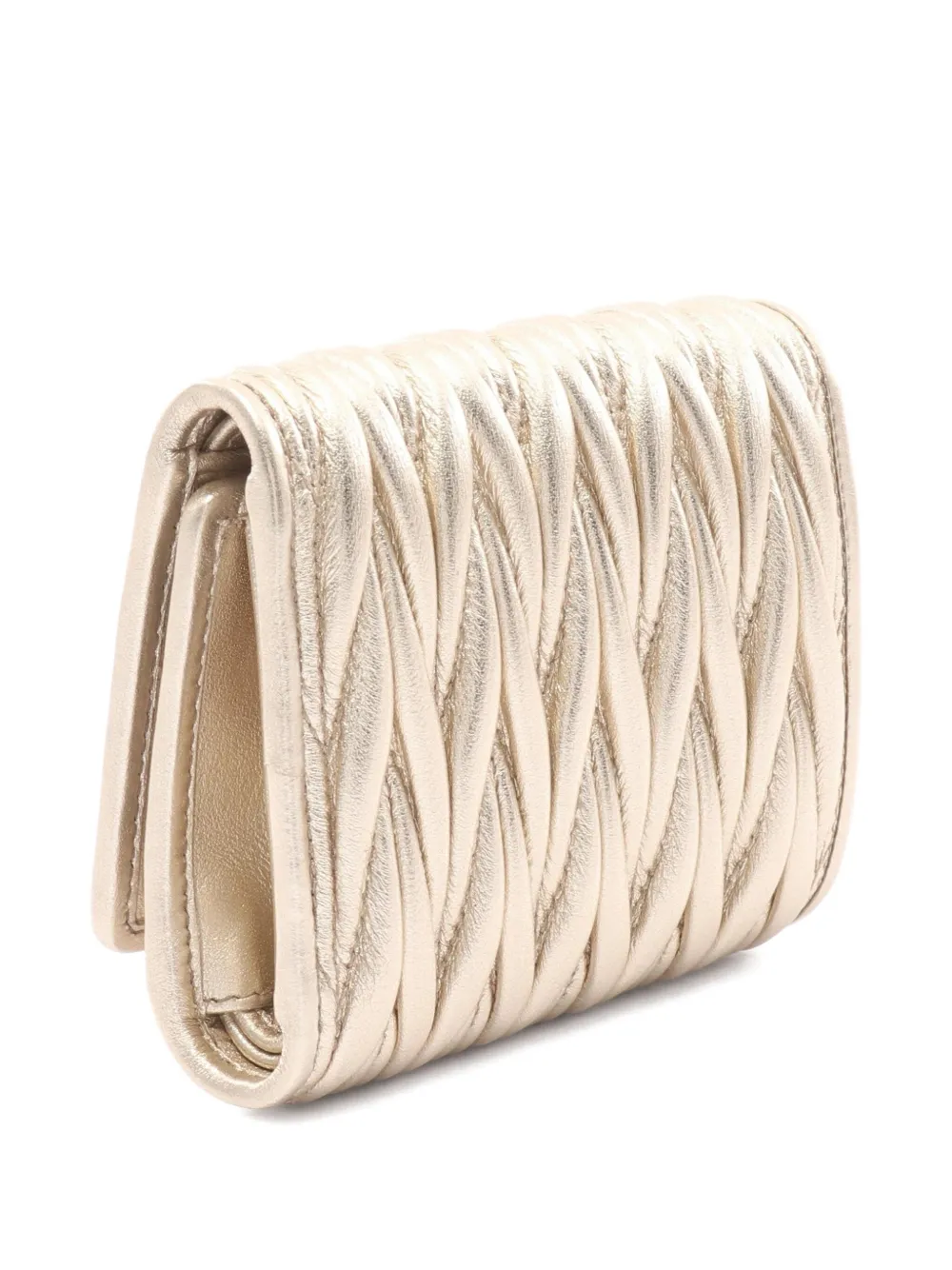 Miu Miu Pre-Owned 2020s Matelasse leather wallet | Image 2