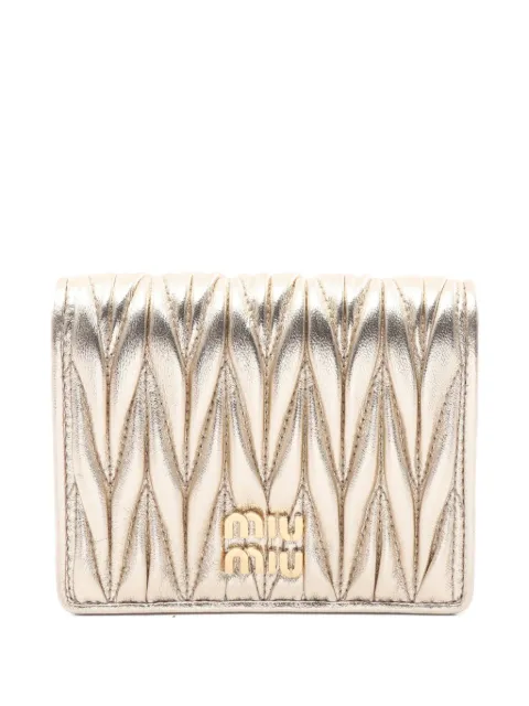 Miu Miu Pre-Owned 2020s matelasse leather wallet