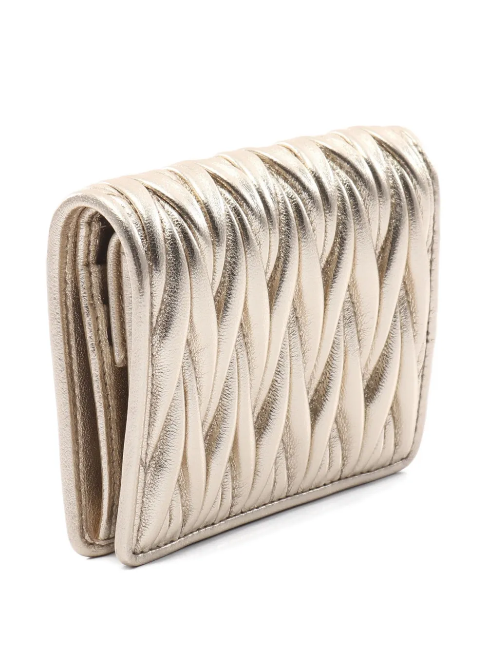 Miu Miu Pre-Owned 2020s matelasse leather wallet | Image 2