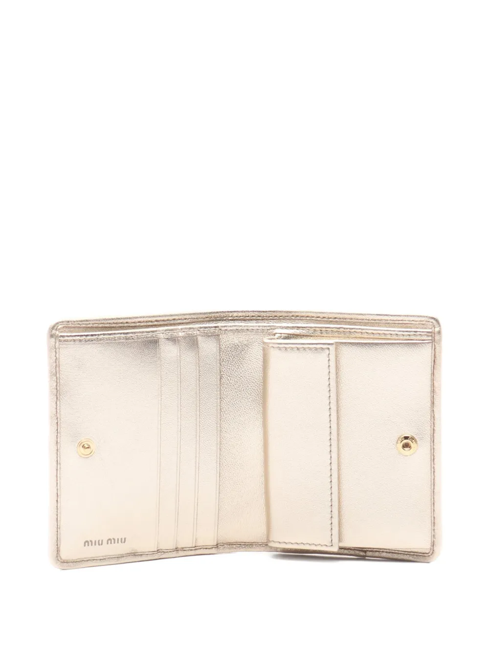 Pre-owned Miu Miu 2020s Matelasse Leather Wallet