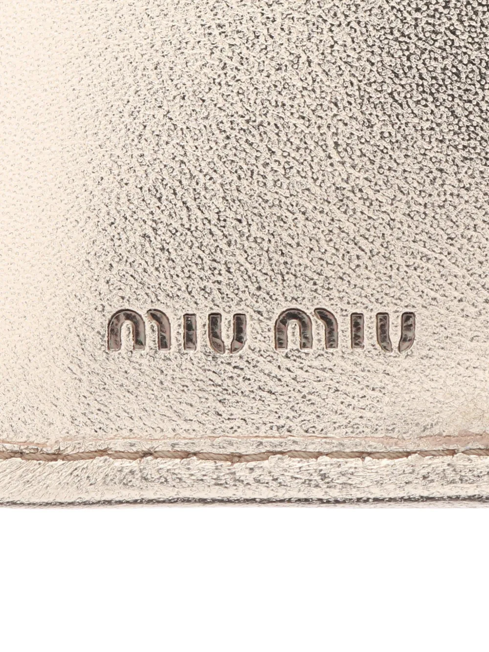 Pre-owned Miu Miu 2020s Matelasse Leather Wallet